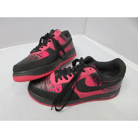 RARE Nike Air Force 1 Low Men’s Sz 10 Pink Splatter 488298-616 - Picture 1 of 16